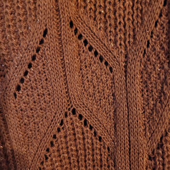 Made In Italy Dark Orange Knit Cardigan - Picture 4 of 4